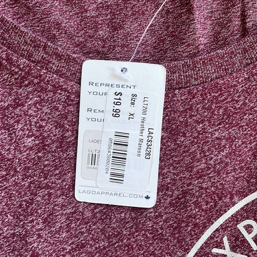 Women's Maroon Explore Banff Canada Tee - Picture 4 of 4